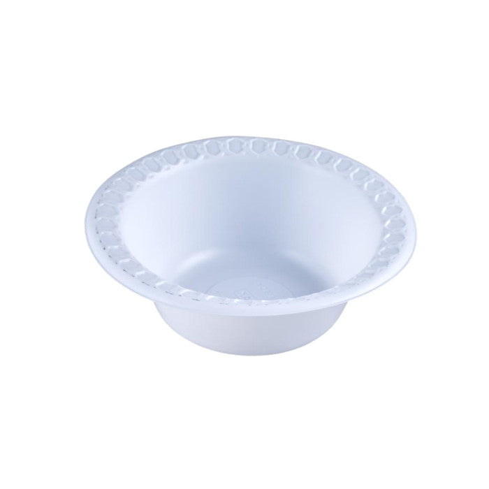 white plastic bowl